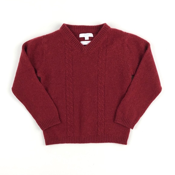 Jacadi Other - Jacadi burgundy v-neck sweater